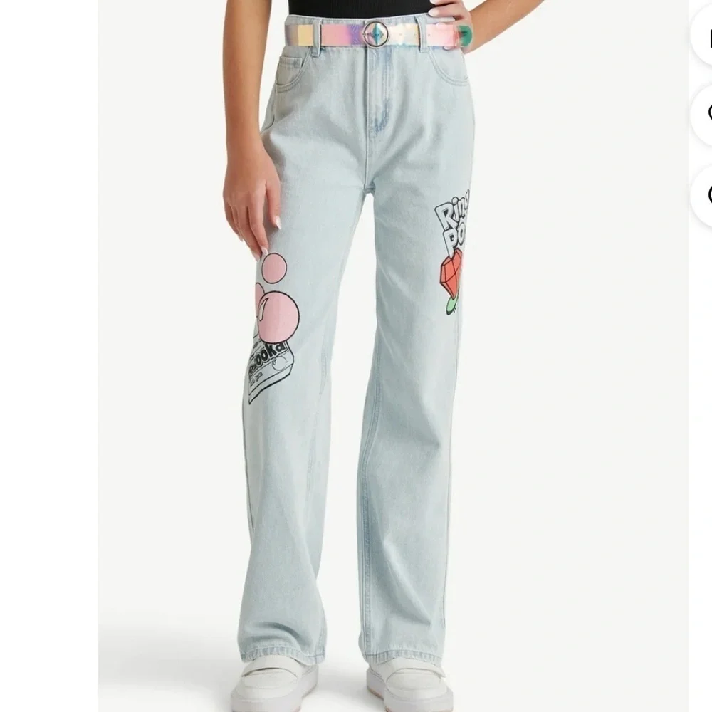 Justice girls ring pop callab jeans new 12